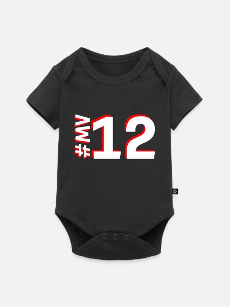 MV12-KARTON - Baby Premium Kurzarmbody - Schwarz