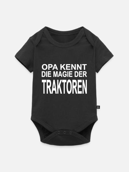 Traktor - Baby Premium Kurzarmbody - Schwarz