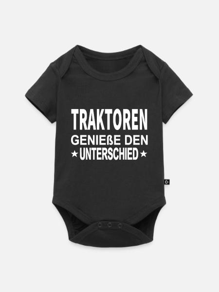 Traktor - Baby Premium Kurzarmbody - Schwarz