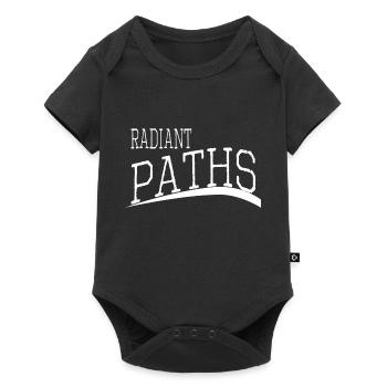 idée cadeau citation dictons heureux de se prélasser au soleil - Body à manches courtes Premium Bébé - noir - Devant