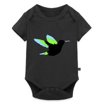 hummingbird - Baby Premium short-sleeve bodysuit - black - Front