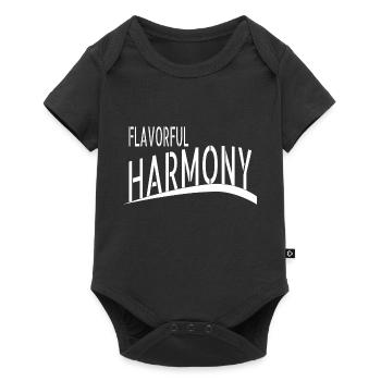 gift idea creating unity unity and collaboration - Baby Premium short-sleeve bodysuit - black - Front