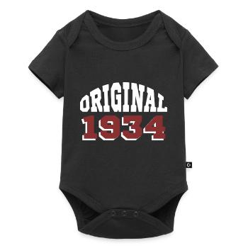 Original 1934 - Baby Premium Kurzarmbody - Schwarz - Vorne