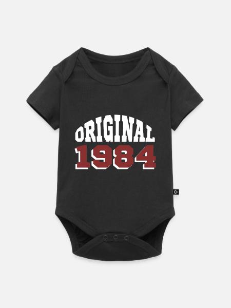 Original 1984 - Baby Premium Kurzarmbody - Schwarz