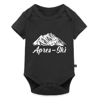 Ski Motif de ski pour les skieurs Skieurs - Body à manches courtes Premium Bébé - noir - Devant