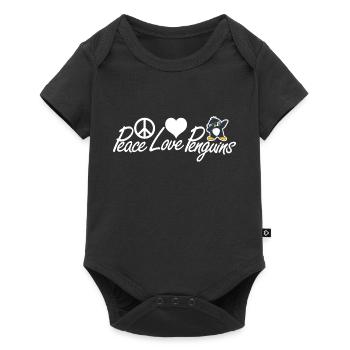 Amour Paix Pingouins Drôle Dab Cool Pingouin Dabbing - Body à manches courtes Premium Bébé - noir - Devant