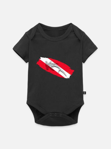 Hai-Tauchen - Baby Premium Kurzarmbody - Schwarz