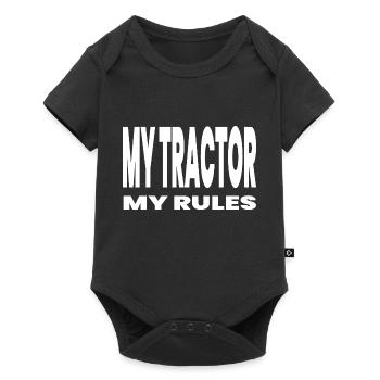 Tractor - Baby Premium short-sleeve bodysuit - black - Front