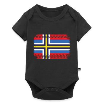 suède suède scandinavie le nord viking norvège - Body à manches courtes Premium Bébé - noir - Devant