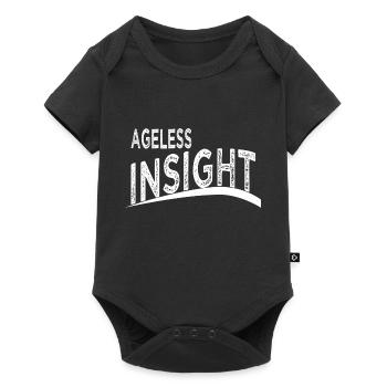 dictons, sagesse philosophique, sain, blagues - Body à manches courtes Premium Bébé - noir - Devant