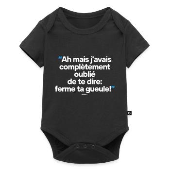 H - Citation célèbre de séries TV / films - Body à manches courtes Premium Bébé - noir - Devant