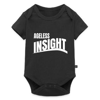 birthday present present happy geek fun mind - Baby Premium Kurzarmbody - Schwarz - Vorne
