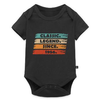 68th Anniversary 1956 - Legend from vintage ret - Baby Premium short-sleeve bodysuit - black - Front