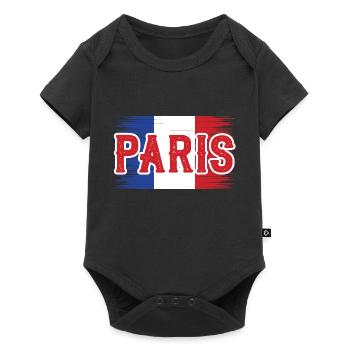 On est bien à Paris! - Body à manches courtes Premium Bébé - noir - Devant