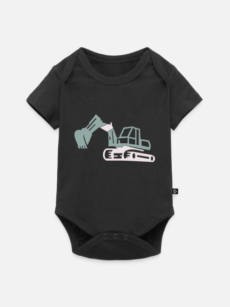 bagger - Baby Premium Kurzarmbody - Schwarz
