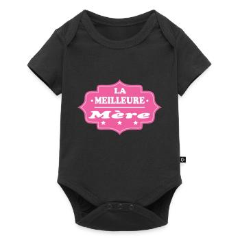 LA MEILLEURE Mère - Body à manches courtes Premium Bébé - noir - Devant