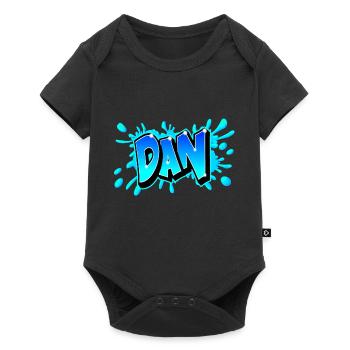 Graffiti "DAN" printed on any medium! - Baby Premium short-sleeve bodysuit - black - Front
