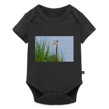 Heron - Baby Premium short-sleeve bodysuit - black - Front