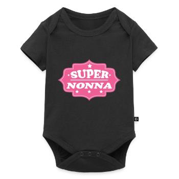 SUPER NONNA - Body à manches courtes Premium Bébé - noir - Devant