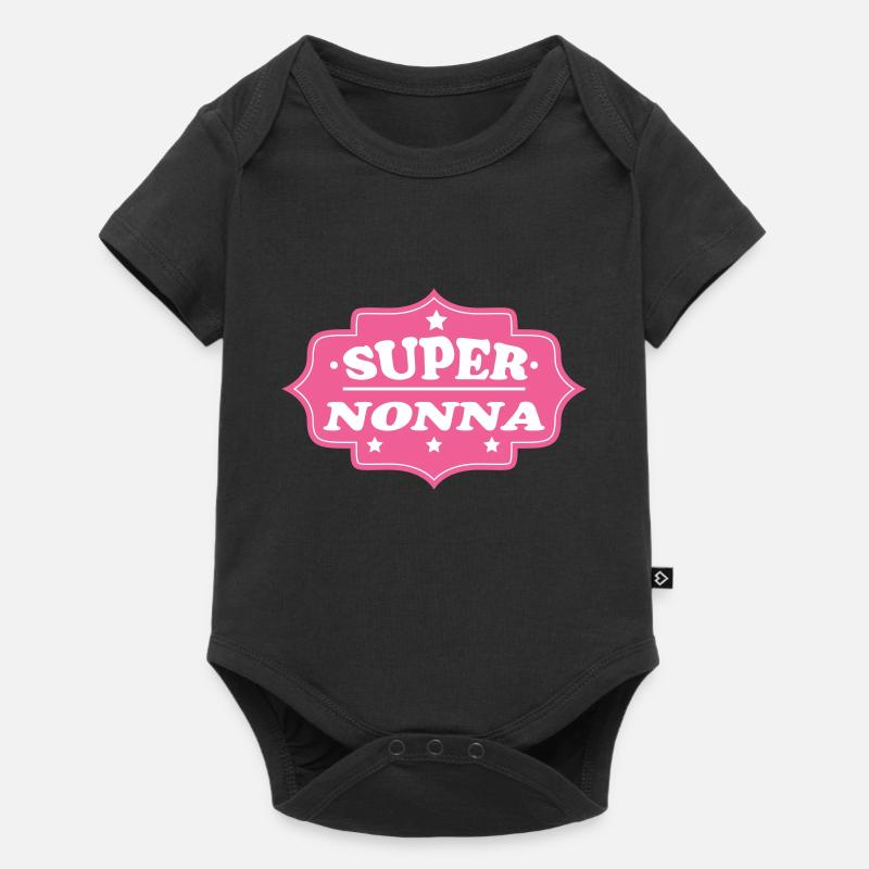 SUPER NONNA - Body à manches courtes Premium Bébé - noir