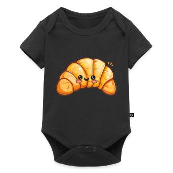 Sweet Croissant Comic - Baby Premium short-sleeve bodysuit - black - Front