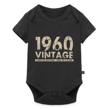 Vintage 1960 Bursdag - One of Kind - Body à manches courtes Premium Bébé - noir - Devant