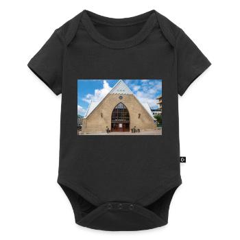 Feskekörka fishmarket Gothenburg City (Göteborg) - Baby Premium short-sleeve bodysuit - black - Front