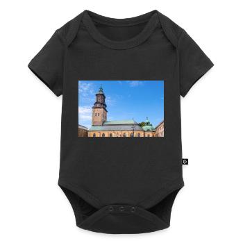 Église allemande Tyska kyrkan Göteborg Ville Suède - Body à manches courtes Premium Bébé - noir - Devant
