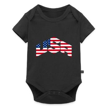 USA - Baby Premium short-sleeve bodysuit - black - Front