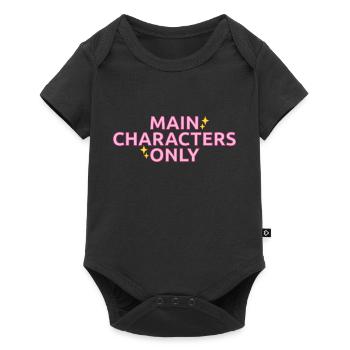 Main Characters Only statement design - Baby Premium short-sleeve bodysuit - black - Front