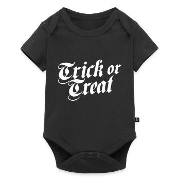 Trick or Treat blanc - Body à manches courtes Premium Bébé - noir - Devant