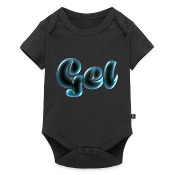 Effet de texte gel - Body à manches courtes Premium Bébé - noir - Devant