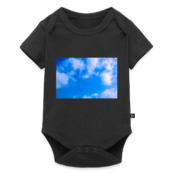 Blue cloudy sky - Body à manches courtes Premium Bébé - noir - Devant