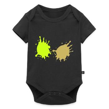 Taches de peinture - Body à manches courtes Premium Bébé - noir - Devant