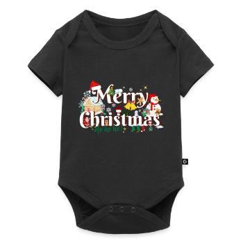 Joyeux Noël - Body à manches courtes Premium Bébé - noir - Devant