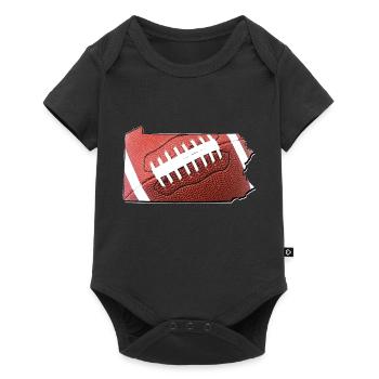 Football in the Pennsylvania State Map - Baby Premium short-sleeve bodysuit - black - Front