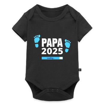 Dad 2025 Loading - Gift for Fathers-to-be - Baby Premium short-sleeve bodysuit - black - Front