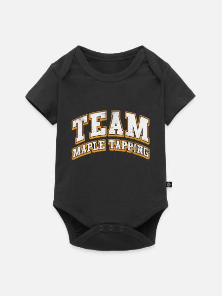 team maple tapping Design - Baby Premium Kurzarmbody - Schwarz