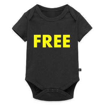 Free - Baby Premium Kurzarmbody - Schwarz - Vorne