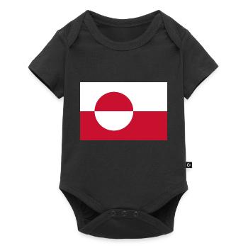 Grönland - Baby Premium Kurzarmbody - Schwarz - Vorne
