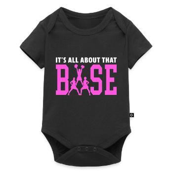 Tout tourne autour de cette pom-pom girl de soutien de l’équipe de base - Body à manches courtes Premium Bébé - noir - Devant