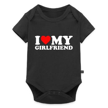 J’AIME MA COPINE Saint-Valentin Cadeau Amour - Body à manches courtes Premium Bébé - noir - Devant