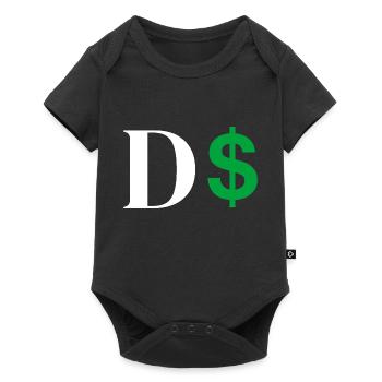 Dollar Letter - Baby Premium short-sleeve bodysuit - black - Front