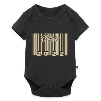 vintage 2022 Barcode 2022: Year 2025. - Baby Premium short-sleeve bodysuit - black - Front