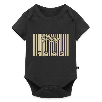 vintage 1993 Code barre 1993: Année 2025. - Body à manches courtes Premium Bébé - noir - Devant