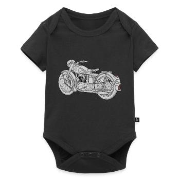 Schizzo di moto - Body Premium a maniche corte per neonati  - nero - Fronte