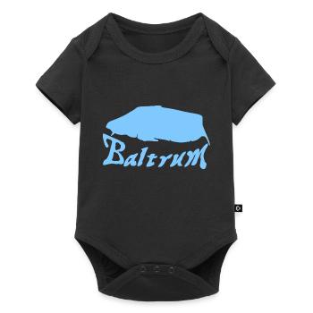 Baltrum Tattoo - Baby Premium Kurzarmbody - Schwarz - Vorne