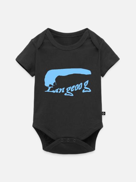 Langeoog Tattoo - Baby Premium Kurzarmbody - Schwarz