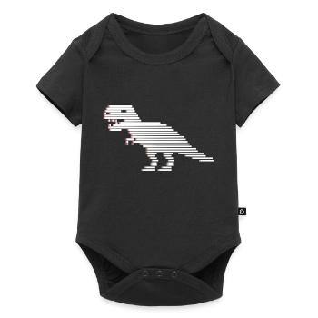 Dinosaurier Dinosaurier Dinosaurier T-Rex - Baby Premium Kurzarmbody - Schwarz - Vorne