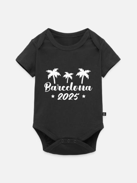 barcelona 2025 - Baby Premium Kurzarmbody - Schwarz